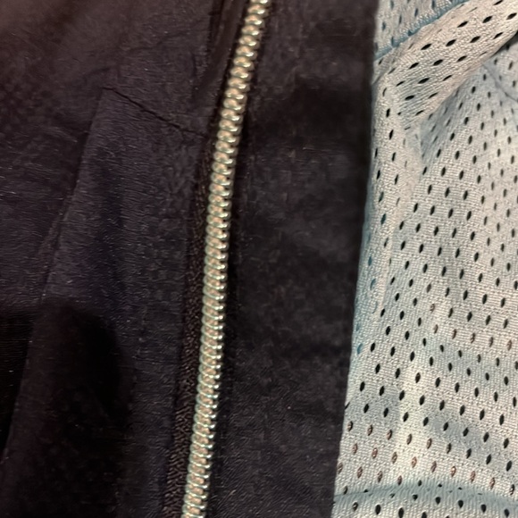Light and dark blue kids rain jacket size 10 - Picture 4 of 5